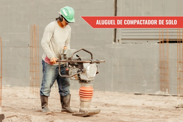Aluguel de compactador de solo é com a Araújo Locadora